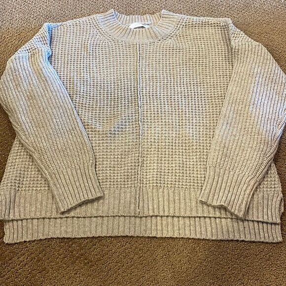 Six Fifty Women’s Tan Crewneck Sweater - Picture 1 of 8